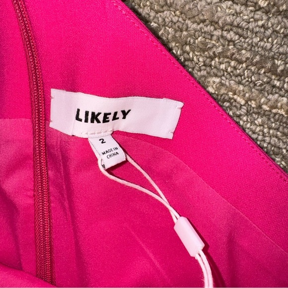 Likely Fuchsia Pink Halter Carolyn Pencil Dress - Picture 5 of 7